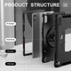 Чохол Rugged 3 Layers броньований протиударний з захистом Lenovo Tab P11 2nd gen 11.5 TB350 Чорний - изображение 3