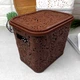 Високий коричневий кошик з кришкою 3.5л Харків Ажур - зображення 5