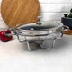 Мармит стеклянный овальный 1.6 л с металлической крышкой Bohmann - изображение 9