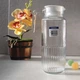 Глечик скляний вузький з білою кришкою Luminarc Gridz Fridge 1,3 л (Q3653) - зображення 3