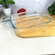 Прямокутна форма з кришкою для духовки Borcam 1,95 л+1,38 л - зображення 7