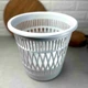 Пластиковая корзина для бумаги 10 л, офисная корзина Белая - изображение 5