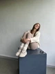 Женские зимние ботинки ShoesBand Песочного цвета натуральная замша 36 (23 см) (S39201з) - изображение 4