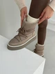 Женские зимние угги ShoesBand Темно-бежевые натуральная кожа 37 (24 см) (S74001-7з) - изображение 4