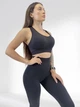 Костюм для фітнесу жіночий LILAFIT комплект лосіни пуш ап та топ чорний S (LFS000115) - зображення 3