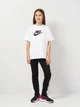 Подростковая футболка для девочки Nike G Nsw Tee Boy Futura Hbr FZ5540-100 146-156 см Белая (197596523294) - изображение 3