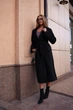 Женская зимнее длинное пальто Голд O`zona Milano 48 Чорный - изображение 1