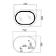 Зеркало Qtap Gemini 500х700 с LED-подсветкой Touch, с антизапотеванием, с диммером, регулировка температуры цвета (3000-6500K) Reverse QT2578R5070 - изображение 2