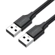 USB кабель USB на USB тато-тато UGREEN Extension Data Cable (1,5m, 480 Mbit/s, USB 2.0). Black - зображення 1