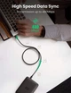 USB кабель USB на Mini-B 5 Pin UGREEN USB 2.0 Male to Mini-B Male (3m, 480 Mb/s, 2А). Black - изображение 6