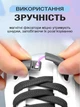 Шнурки для обуви кроссовок эластичные с фиксатором плоские магнитные широкие 8 мм UnA шнурок длина 100 см для ботинок туфель темно-серые (124.0010) - изображение 4