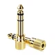 Переходник 6.35мм-3.5мм UGREEN Audio mini-jack 3.5mm Female to jack 6.35mm Male. Gold - изображение 2