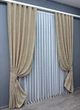 Комплект готовых штор VR-Textil Жаккард Sultan № 871ш Бежевый 150х275 см 2 шт (30-648) - изображение 3