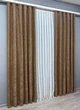 Комплект готовых штор VR-Textil Жаккард Sultan № 868ш Светло-коричневый 100х270 см 2 шт (31-256) - изображение 4