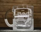 Чашка для чаю та кави з гравіюванням вантажівки та логотипу DAF CF - зображення 1