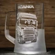 Подарок водителю дайльнобойщику - Бокал для пива с гравировкой грузовик SCANIA Скания - изображение 2