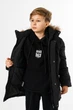 Куртка зимняя Imydaq Style теплая для мальчика 10-15 лет , Черный, 146 - изображение 3