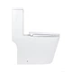 Унитаз-моноблок напольный Qtap Kolibri Ultra Quiet безободковый с сиденьем Soft-close WHITE QT10226380WSD00052624 - изображение 4