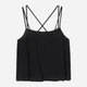 Топ женский H&M 060968550 38 Черный (6666000338365) - изображение 3