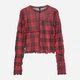 Топ женский H&M 061025615 XS Красный/Черная клетка (6666000338709) - изображение 1