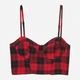 Топ женский H&M 061038604 36 Красный/Черная клетка (6666000338686) - изображение 1
