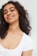 Топ женский H&M 061059092_white XS Белый (6666000338501) - изображение 4