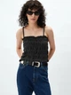 Топ женский H&M 061081996 M Темно-серый (6666000338099) - изображение 1