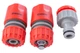 Пистолет-распылитель для полива Intertool 8 функций хромированный с адаптером и коннекторами для сада и огорода поливочный инструмент (IT-DR_11N) - изображение 4