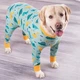 Післяопераційна попона для собак MIAODODO D15 Blue Dinosaurs, 3XL - зображення 5