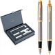 Набір Parker IM Brushed Metal GT FP+BP (перова + кулькова) MK official - зображення 1
