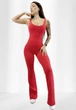 Спортивный комбинезон женский клёш LILAFIT Красный S (LFJ000033) - изображение 3