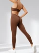 Спортивный комбинезон женский LILAFIT коричневый S (LFJ000039) - изображение 2