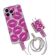 Панель TransparentKiss для Apple Iphone 13 ProMax Purple + Чохол для зарядного пристрою та хомут для кабелю - зображення 1