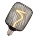 Лампа светодиодная винтажная 3.5W 220V 130lm 1800K E27 DIM 100x162mm филаментная [4058075840300] OSRAM LED DECO SPIRAL SQ100 BLACK - изображение 1