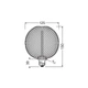 Лампа светодиодная винтажная 3.5W 220V 110lm 1800K E27 DIM 125x150mm филаментная [4058075840249] OSRAM LED DECO G125 BLACK - изображение 4