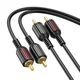 Кабель медный Borofone BL13 - шнур соединительный 2RCA - 2RCA 150 см - изображение 1