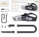 Автомобільний пилосос компресор Aspiring Windstorm 2 with inflator 2 in 1 100W 5500Pa Black (WIN3090W) - зображення 4