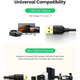 Перехідник UGREEN US132 USB 2.0 A Male to Mini 5 Pin Male Cable 1m (Black)(UGR-10355) (UGR-10355) - зображення 4