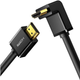 Кабель UGREEN HDMI 4K Cable Male to Male 90 Degree Black 1m - зображення 1