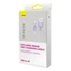 Кабель Baseus Explorer Series Fast Charging Cable with Smart Temperature Control USB to iP 2.4A 1m Purple (CATS010005) - изображение 2