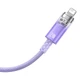 Кабель Baseus Explorer Series Fast Charging Cable with Smart Temperature Control USB to iP 2.4A 1m Purple (CATS010005) - изображение 3
