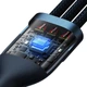 Кабель Baseus Flash Series Ⅱ One-for-three Fast Charging Data Cable USB to M+L+C 100W 1.2m Blue (CASS030003) - изображение 5