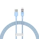 Кабель Baseus Explorer Series Fast Charging Cable with Smart Temperature Control USB to iP 2.4A 1m Blue (CATS010003) - изображение 1