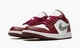 Кросівки чоловічі Jordan 1 Low White Bordeaux 46 Червоний 553558-615 - зображення 1
