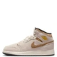 Кроссовки женские Jordan 1 Mid Se Brown Elephant (Gs) 39 Бежевий DZ5369-102 - изображение 1