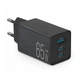 Сетевое зарядное устройство Brevia ePowerGaN PD65W 2xUSB-C+USB-A черный 44065GDCUB - изображение 1