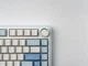 Клавиатура беспроводная AULA F75 Gray switch голубая - изображение 3