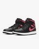 Кроссовки женские Jordan 1 Mid Black Siren Red (W) 35.5 Чорний BQ6472-004 - изображение 1