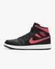 Кроссовки женские Jordan 1 Mid Black Siren Red (W) 35.5 Чорний BQ6472-004 - изображение 3