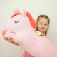 Мягкая игрушка подушка Единорог 100 см My Kigu Плюшевый Розовый (9016) - изображение 4